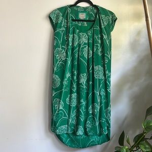 MAEVE by Anthropologie green floral dress, size 4, good condition
